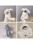 Kulakları Hareket Ettiren Tavşan Atkı Eldiven Peluş Şapka (Yurt Dışından) 5