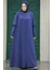 Kolları Detaylı Indigo Mavisi Tesettür Ferace 10091IM 2