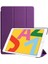 iPad 10.2 2021 (9.nesil) Htstore Smart Kapak Standlı 1-1 Kılıf-Mor 1
