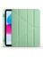 iPad 10.9 2022 (10.nesil) Kılıf Htstore Tri Folding Kalem Bölmeli Standlı Kılıf-Açık Yeşil 1