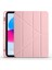 iPad 10.9 2022 (10.nesil) Kılıf Htstore Tri Folding Kalem Bölmeli Standlı Kılıf-Rose Gold 1