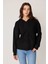 Omuz Dekolteli Kanguru Cep Kapüşonlu Sweatshirt 4
