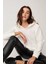 Omuz Dekolteli Kanguru Cep Kapüşonlu Sweatshirt 2