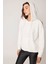 Omuz Dekolteli Kanguru Cep Kapüşonlu Sweatshirt 4