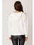 Omuz Dekolteli Kanguru Cep Kapüşonlu Sweatshirt 5