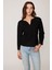 Kesik V Yaka Ters Dikiş Bluz 4