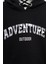 Erkek Çocuk Siyah Renkli Adventure Outdoor Baskılı Kapüşonlu Sweatshirt 2