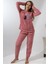 Fwn 5015 Peluş Welsoft Polar Kışlık Ayıcıklı Yumoş Kadın Pijama Takımı 1