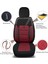 K1 - Alfa Romeo Stelvio ile Uyumlu Koltuk Kılıfı, Tam Takım/bordo-Siyah 4