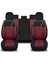 K1 - Jeep Cherokee ile Uyumlu Koltuk Kılıfı, Tam Takım/bordo-Siyah 1