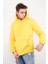 Erkek Beyaz Tam Oversize Kanguru Cepli 3 İplik Erkek Kapüşonlu Sweatshirt 2