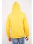 Erkek Beyaz Tam Oversize Kanguru Cepli 3 İplik Erkek Kapüşonlu Sweatshirt 5