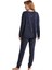 Kadın Comfort Mood Uzun Kollu Lacivert Pijama Takımı W621 3