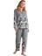 Kadın Lux Mood Uzun Kollu Indigo Pijama Takımı 1