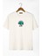 Unisex Ekru Bisiklet Yaka Önü Dünya Baskılı Oversize T-Shirt 22Y-3400762-65 1