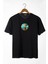 Unisex Siyah Bisiklet Yaka Önü Scooter Baskılı Oversize T-Shirt 22Y-3400762-67 1