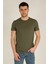Erkek Bisiklet Yaka Cepli T-Shirt 20Y-3400650-1 Haki 1
