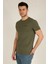 Erkek Bisiklet Yaka Cepli T-Shirt 20Y-3400650-1 Haki 2