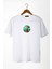 Unisex Beyaz Bisiklet Yaka Önü Scooter Baskılı Oversize T-Shirt 22Y-3400762-67 1