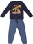 Fragile Erkek Çocuk Lacivert T-Shirt Mavi Pantolon Takım 3