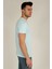 Erkek Basic Slim Fit Bisiklet Yaka Kısa Kollu T-Shirt 21K-3400729-1 Mavi 3