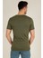 Erkek Basic Slim Fit Bisiklet Yaka Kısa Kollu T-Shirt 21K-3400729-1 Haki 3