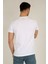 Erkek Basic Slim Fit Bisiklet Yaka Kısa Kollu T-Shirt 21K-3400729-1 Beyaz 3