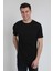 Erkek Kısa Kollu Oval Kesim Cepli T-Shirt 20Y-3400728-01 Siyah 1