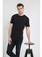 Erkek Kısa Kollu Oval Kesim Cepli T-Shirt 20Y-3400728-01 Siyah 2