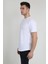 Erkek Kısa Kollu Oval Kesim Basic T-Shirt 21K-3400741-01 Beyaz 2