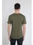 Erkek Kısa Kollu Oval Kesim Basic T-Shirt 21K-3400741-01 Haki 3