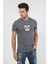 Erkek Baskılı Trend T-Shirt 20K-3400625-1 Antrasit 3