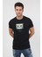 Erkek Baskılı Trend T-Shirt 20K-3400625-1 Siyah 2