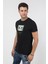 Erkek Baskılı Trend T-Shirt 20K-3400625-1 Siyah 3
