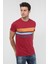 Erkek Bisiklet Yaka Baskılı T-Shirt 20Y-3400655-2 Kırmızı 3