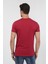 Erkek Bisiklet Yaka Baskılı T-Shirt 20Y-3400655-2 Kırmızı 4