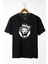 Erkek Siyah Aslan Baskılı Bisiklet Yaka Oversize Rahat Kalıp Basic T-Shirt 22Y-3400761-2 1