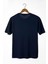 Erkek Lacivert Önü Squid Game Baskılı Bisiklet Yaka Oversize T-Shirt 22Y-3400762-58 2