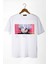 Unisex Beyaz Bisiklet Yaka Önü Anime Baskılı Oversize T-Shirt 22Y-3400762-64-1 1