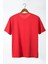 Erkek Kırmızı Önü Squid Game Baskılı Bisiklet Yaka Oversize T-Shirt 22Y-3400762-59 2