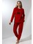 Fawn 5016 Peluş Welsoft Polar Kışlık Yumoş Geyikli Kadın Pijama Takımı 4