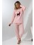 Fawn 5016 Peluş Welsoft Polar Kışlık Yumoş Geyikli Kadın Pijama Takımı 2