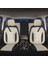 K2 - Seat Tarraco ile Uyumlu Koltuk Kılıfı, Tam Takım/tay Tüyü/krem-Siyah 3
