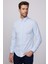 Slim Fit Pamuklu Kolay Ütü Mavi Erkek Gömlek 1