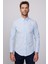 Slim Fit Pamuklu Kolay Ütü Mavi Erkek Gömlek 2