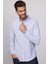 Slim Fit Uzun Kol Çizgili Yaka Düğmeli Erkek Gömlek 2