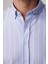 Slim Fit Uzun Kol Çizgili Yaka Düğmeli Erkek Gömlek 4