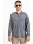 Erkek Orta Yaş ve Üzeri Polo Yaka Cepli Uzun Kollu Mevsimlik Sweatshirt 1103-Gri 2