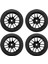 4 Adet 1/10 Lastik Lastik Rc Yarış Arabası Lastikleri Yol Tekerlek Jantı Için Fit 9068-6081 Rc Araba Parçası (Yurt Dışından) 2