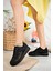 Örgü Desenli Sneakers C Siyah Tekstil 3